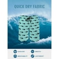 thumbnail image 5 of Sharks Mens Swim Trunks Quick Dry Stretch Board Shorts with Soft Mesh Lining Funny Beach Short with Pockets 3XL, 5 of 8