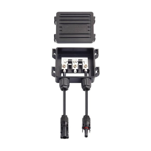 Conector fotovoltaico de caja de conexiones solares con 4 diodos para panel solar de 190 W a 250 W, 9 A C
