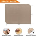 thumbnail image 3 of 3 Pack PTFE Teflon Sheet for Heat Press - 16" x 12" Non Stick Teflon Sheets Heat Transfer Paper Washable Reusable Heat Resistant Baking Sheets Craft Mat, 3 of 5