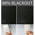thumbnail image 6 of 2 Pack: Kate Aurora Hotel Chic Blackout Grommet Top Window Curtains - Black, 6 of 6
