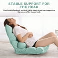 thumbnail image 5 of SHANNA Folding Floor Chair with Back Support, 5 Adjustable Position, Floor Lazy Gaming Sofa Chair, Green, 5 of 9