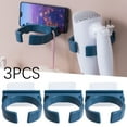 thumbnail image 2 of Bathroom Hair Dryer Bracket Hair Care Tool Bracket Wall Bracket Hair Dryer Shelf Bathroom Bathroom Toilet Storage Wall Bracket Small over The Sink Dish Drying Rack Adjustable Height, 2 of 5