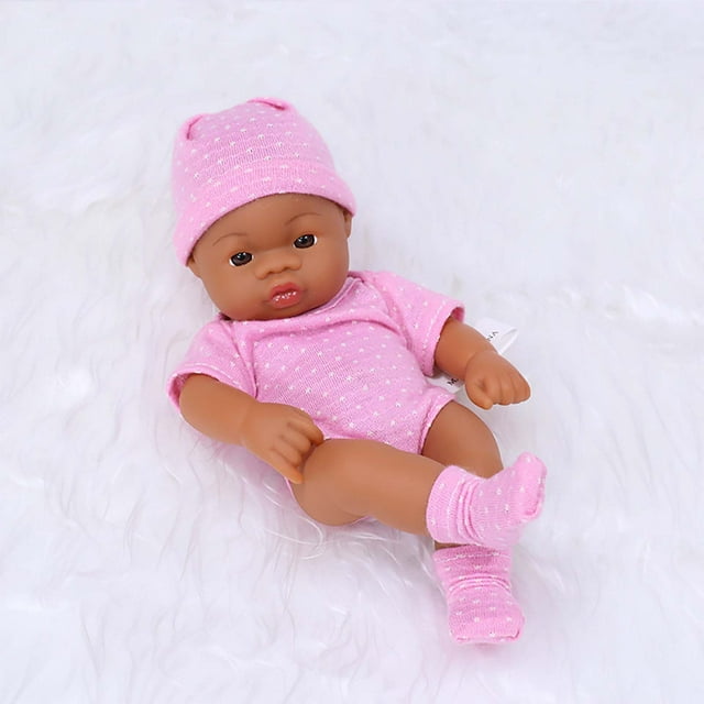 EGNMCR Room Decor, Home Decor, Wall Decor 7.87 Inch Soft Newborn Baby Dolls Vinyl Baby Dolls With Clothes Set Including Pacifier Realistic Doll Look Real Doll Doll