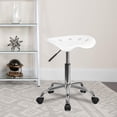 thumbnail image 2 of Scranton & Co Adjustable Bar Stool with Chrome Base in White, 2 of 7