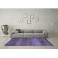 thumbnail image 3 of Ahgly Company Indoor Square Abstract Blue Modern Area Rugs, 4' Square, 3 of 4
