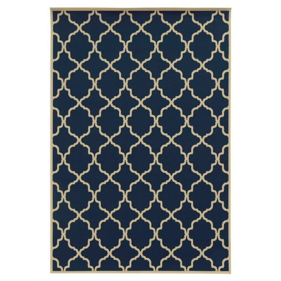 Avalon Home Roanoke Scalloped Lattice Indoor/Outdoor Area Rug