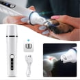 thumbnail image 2 of Electric Pet Nail Grinder with LED Light Professional 3-Speed Electric Rechargeable Nail Trimming Machine for Small Medium Large Pet, 2 of 5