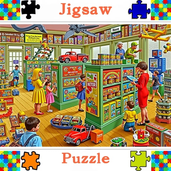 2000/1500/1000/500 Pcs, Casse-Têtes, Casse-Tête Amusant pour Adultes en Famille, Grande Taille Déco, Déco Murale Cuboïde Portable Bricolage Déco Artistique, Papier de Haute Qualité, Décoration Murale, Conçu pour Cadeaux d'Anniversaire et de Fête