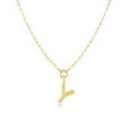Jewelry Atelier Gold-Filled Initial Necklace for Women – Layered Initial Necklace with A-Z Pendant – 14k Gold-Filled Paperclip Chain– Cute Layered Gold Choker – Gold Jewelry for Women