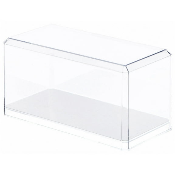 Pioneer Plastics 094CD-UV Clear Plastic Display Case for 1:24 Scale Cars (Mirrored, UV Resistant), 9" W x 4.125" D x 4.375" H (Mailer Box)