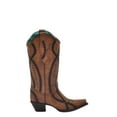 thumbnail image 2 of Corral Boots Womens Embroidered Studded Snip Toe Pull On Cowboy  Mid Calf B, 2 of 3