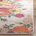 thumbnail image 4 of Safavieh Daytona Parker Floral Polyester Machine Washable Area Rug, Cream/Orange, 5'1" x 7'6", 4 of 9
