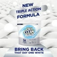 thumbnail image 2 of Oxi Triple Action White Revive Laundry Whitener and Stain Remover Powder, Use with Deternt, Whitens Brightens Clothes, Removes Tough Stains, Color Safe, Chlorine Free, 4 lbs, 2 of 4