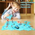 thumbnail image 3 of PayUSD 25 PCS Jigsaw Puzzles for Kids 3 6 with a Cute Car Toddler Puzzles Track Play Set Toy Cars Puzzle Mat Running on Track for Boys and Girls Gift, Ocean, 3 of 8