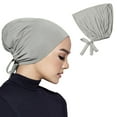 thumbnail image 2 of Adjustable Undercap Hijab Scarf Hat - with Elastic Band, for Hairpins, Cotton Material, 2 of 4
