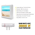 thumbnail image 2 of Plug in Dimmable LED Night Light with Dusk to Dawn Auto Sensor, Adjustable Brightness, Warm Light, Auto On/Off Nightlight for Bathroom, Hallway, Nursery, Bedrooms - Seashells on the Beach, 2 of 7