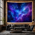 thumbnail image 6 of Deep-Space Nebula and Starfield Against Cosmic Navy Sky, Majestic Celestial for Space Lovers, Astronomy Wall Art, Halloween Gift Tapestry Wall Hanging for Bedroom and Living Room, 6 of 7