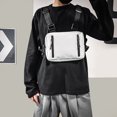 thumbnail image 2 of Sywqhk Bolsas De Pecho Oxford Para Hombres Y Mujeres, Ropa Informal Estilo Hip Hop, Chaleco, Riñoneras (Gris) Sywqhk Para estrenar, 2 of 6