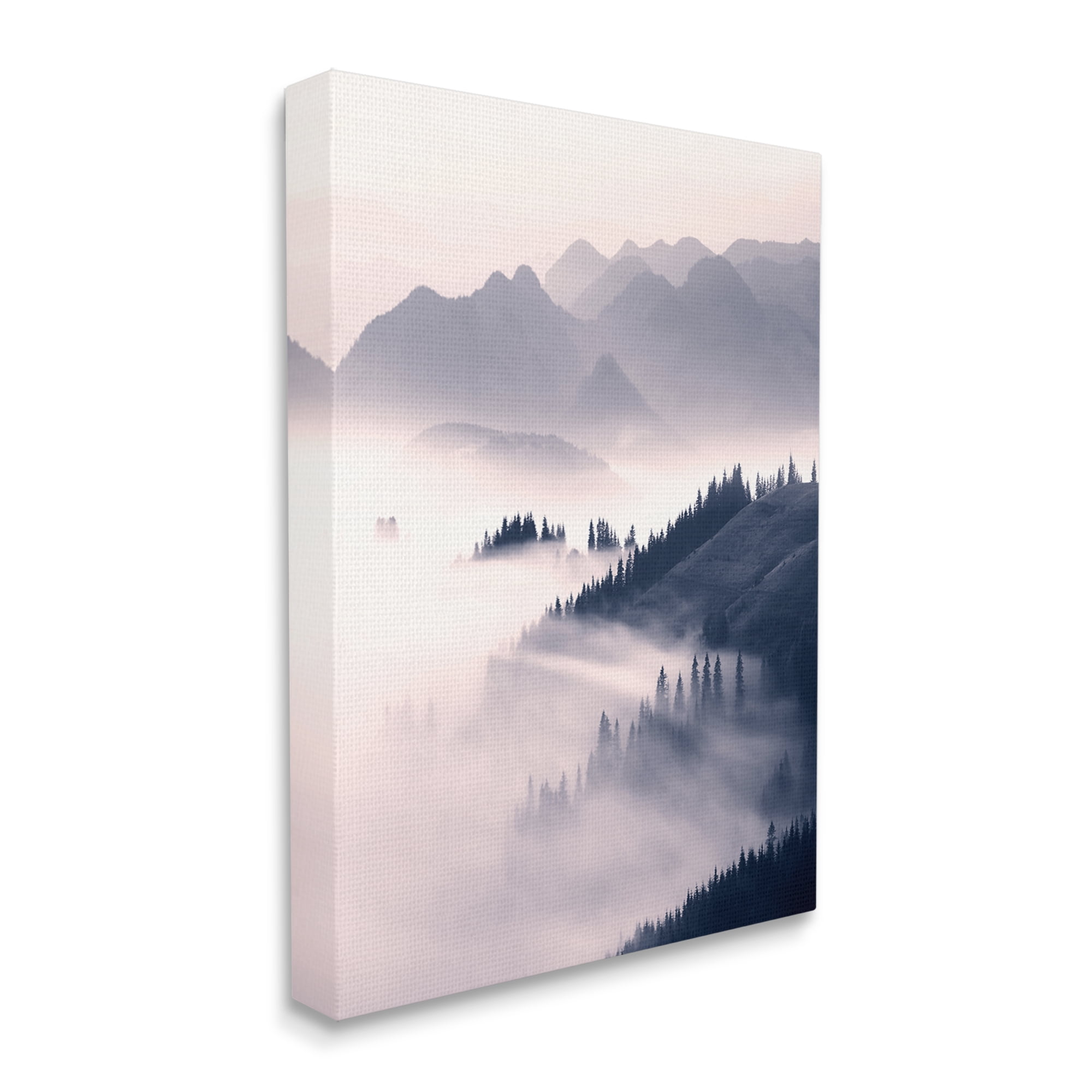 Stupell Industries Foggy Mountain Nature Nature Photography Gallery Wrapped Canvas Print Wall Art, 16 x 20