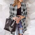 thumbnail image 2 of Xuniizn Flannel Shirt Women, Super Long Plaid Shirts for Women, Womens Flannel Shirts Long Sleeve, Flannel Jacket Women Collared Business Casual Tops Work Blouses, 2 of 9