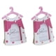 thumbnail image 4 of 2pcs Bebé Ropa Percha Niños Niños De Cumpleaños 7x9 Cm Foto Marcos Rosado, 4 of 9