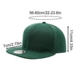 thumbnail image 3 of Flat Bill Hat Adjustable Snapback Baseball Cap Lightweight Breathable Sun Protection for Outdoor Hiking and Camping Adventures 22.4 Inch, 3 of 6