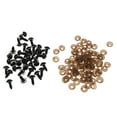 thumbnail image 4 of 200 Piezas de Ojos de Seguridad con Respaldos de Plástico para Muñeco de Oso de Peluche, Juguetes Blandos para , M perfke Muñecas ojos de seguridad, 4 of 9
