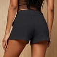 thumbnail image 5 of Vivianyo HD Women's Double Button Fold Waist Chino Shorts, Womens Solid Straight Leg Summer Casual Short Bottoms, Women's Dark Gray, Sizes XS-XL, 5 of 6