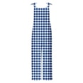 thumbnail image 5 of Frostluinai Romper for Women Summer Casual Jumpsuits Loose Fit Adjustable Strap Wide Leg Overalls Plus Size Trandy Plaid Jumpers with Pocket, 5 of 5