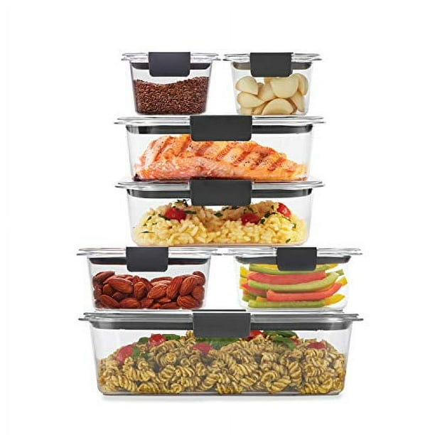 Recipientes Rubbermaid Brilliance para Almacenar Alimentos