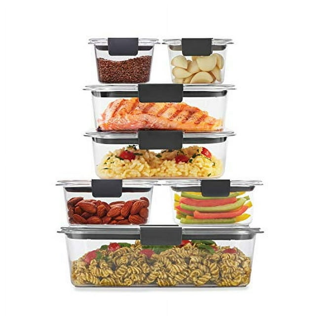 Recipientes Rubbermaid Brilliance para Almacenar Alimentos