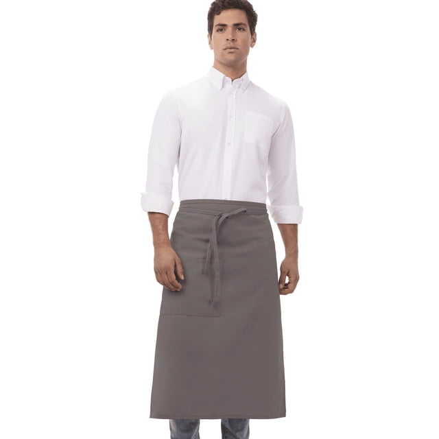 Delantal Chef Works Unisex Bistro en Pizarra con Cinta de Cintura Talla Única