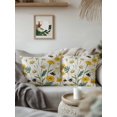 thumbnail image 3 of Outdoor Pillows Waterproof, Summer Floral Bedding Throw Pillows with Insert for Couch Sofa Bed, Daisy Bee Wildflower Blossom Rustic 16x16 Inch Pillowcases Decorative Camping Patio Pillow Set of 1, 3 of 8