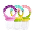 thumbnail image 3 of Baby Silicone Fresh Fruit Food Feeder, Teething Pacifier with Rattle for Babies and Infants, 3 of 7