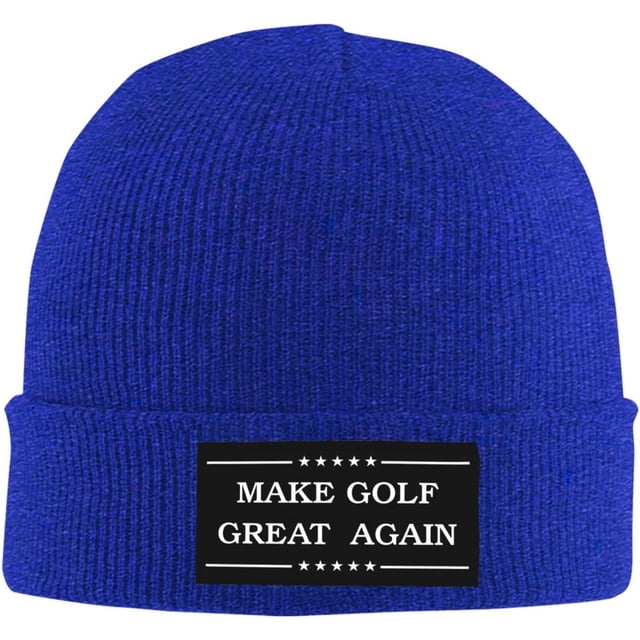 Make Golf Great Again Winter Hats Cuffed Beanie Stocking Hat Ski Skull Cap Black