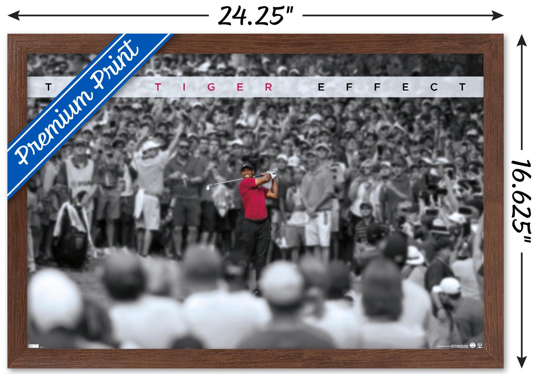 Tiger Woods - The Tiger Effect 24.25" x 16.5" Framed Poster, by Trends International