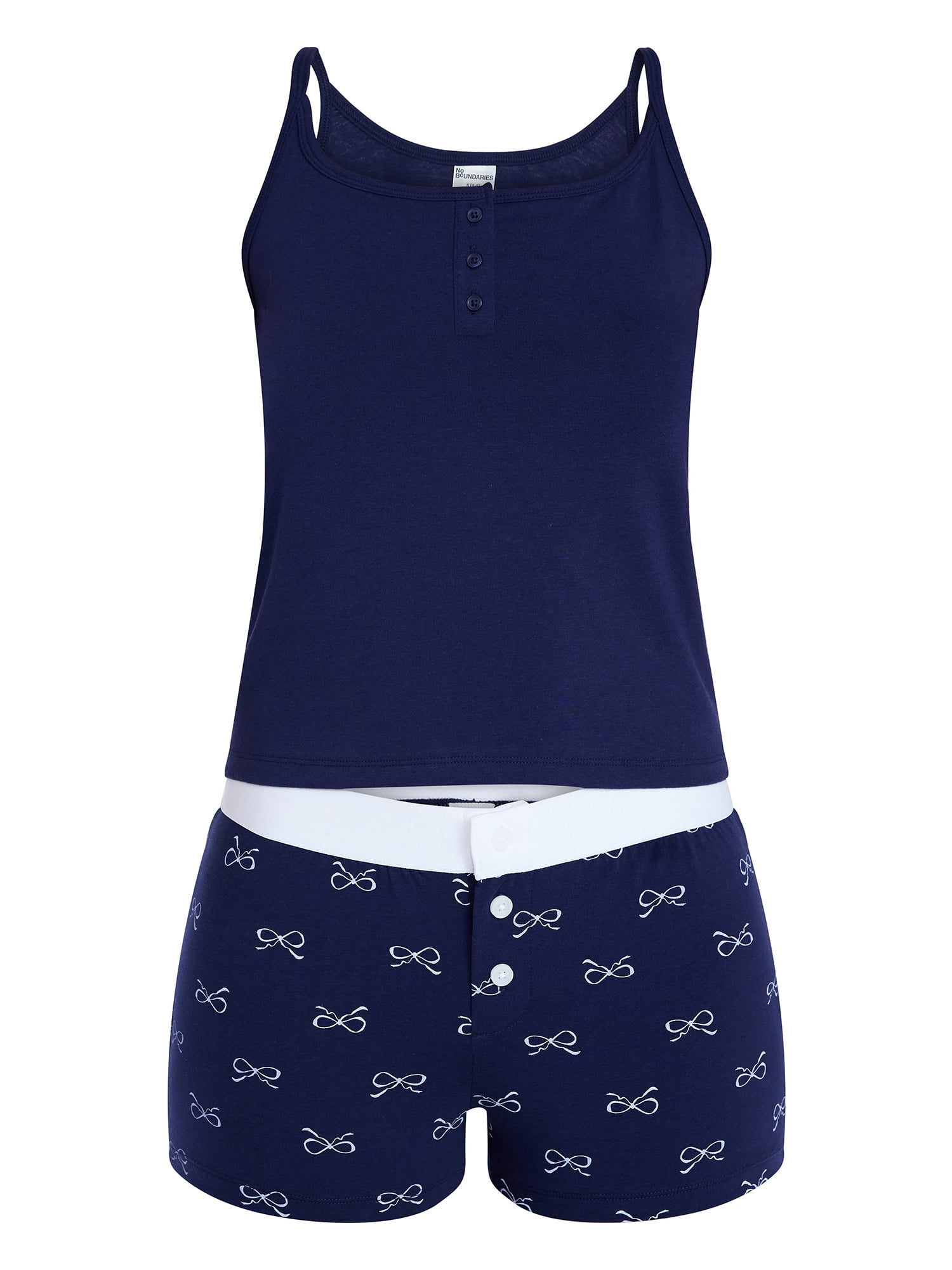 No Boundaries Cami and Boxer Shorts Sleep Set from our Cloud Core Collection, 2-Piece, Women's XXS-3X