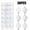 White, variant on JHyouerji 36 Pack Plastic Christmas Ball Ornaments 1.2 Inch Reusable White Christmas Ball Ornaments for Xmas Tree Wedding Party Holiday Yard Display