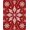 Red, Pattern 1, variant on ODIKA 2x3 Machine Washable Non-Slip Area Rug, Latch Hook Kit Snowflake Burst DIY Needlework Project High Traffic Rug, Red, 647000
