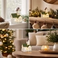 thumbnail image 6 of Christmas Snow House Ceramic Decor, Lighted Green Roof Village House with LED and Classic Style, Ornament for Home, Mantel, Tabletop, Holiday, Party, Seasonal, Gift, Display, Multicolor A, 6 of 6