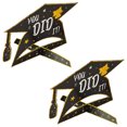 thumbnail image 1 of LRXIYODE 2Pcs Class of 2023 Party Decor Paper Doctoral Cap Graduation Table Centerpiece Black, 1 of 7