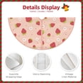 thumbnail image 3 of Sikiie Strawberries Nativity Christmas Tree Skirt, Jesus Christian Winter Holiday Tree Mat Decoration(30-48IN), 3 of 6