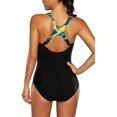thumbnail image 3 of Charmo Womens Pro One Piece Athletic Bathing Suit Color Block Swimsuit, 3 of 6