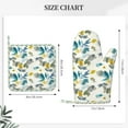 thumbnail image 3 of Honeii Watercolor Leaves patten Oven Mitts and Pot Holders Sets, Baker Oven Mitts, Mittens for Kitchen Decor, Baking Lover over Gloves Gifts, 3 of 7