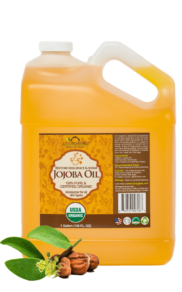 US Organic Jojoba Oil, 100% Pure Certified USDA Organic, 128 oz (1 Gallon)