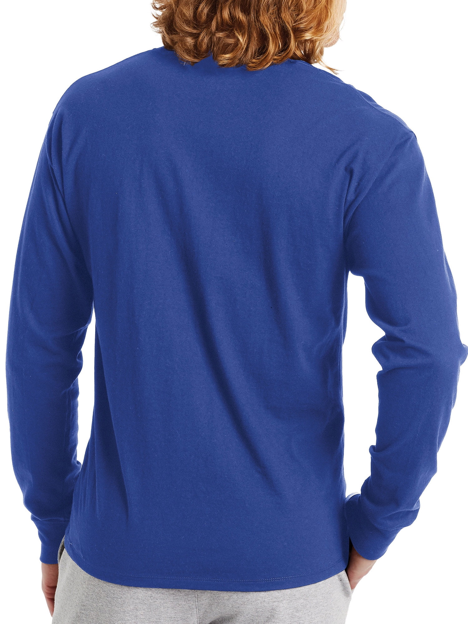 Champion Men’s and Big Men's Script Logo Classic Graphic Long Sleeve T-Shirt, Sizes S-2XL