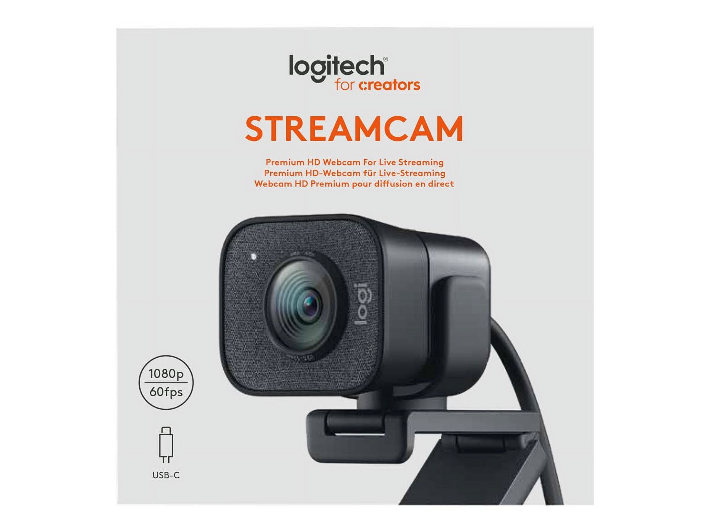 Logitech StreamCam Full HD 1080p 60fps USB Type C Webcam for Windows a – JG  Superstore