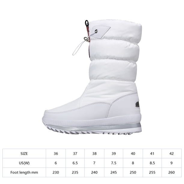 Botas de Lluvia Cálidas para Mujer WDOplteas Nieve Impermeables Invierno Calzado Cómodo