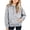 Gray, variant on Girls Solid Color Hoodie, Drawstring Pocket Soft Loose Pullover, Long Sleeve Casual Top For Kids Yellow 12-13Years