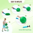thumbnail image 5 of PLAYZAP Playground Balls - 8.5 Inch (6-Pack) Kickball Dodgeball Rubber Bouncy Inflatable Balls for Kids Adults, Indoor & Outdoor ball Games, Four Square, Recess, Dodge Ball, Handball W/air Pump, 5 of 6